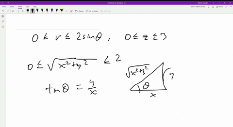 describe-the-region-in-3-space-that-satisfies-the-given-inequalities-0-leq-r-leq-2-sin-theta-quad-0-