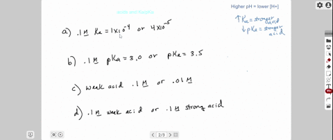 which-solution-has-the-higher-ph-explain-a-a-01-m-solution-of-an-acid-with-k_a1-times-10-4-or-one-wi