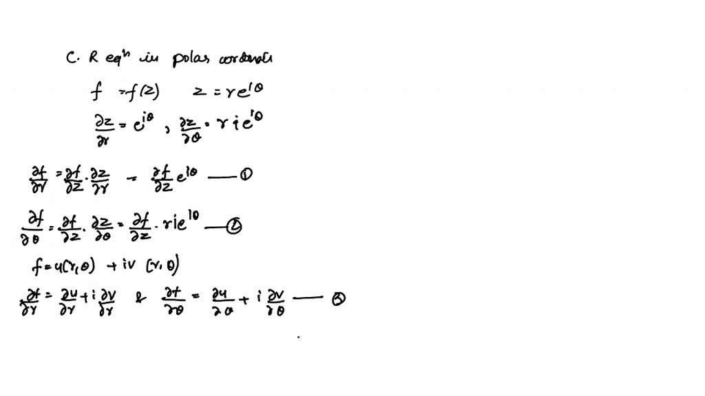 Wie lauten die Cauchy-Riemannschen Differentialgleichungen in ...