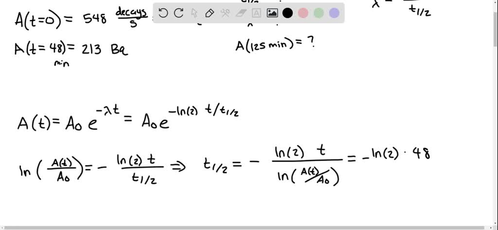 SOLVED A Sample Of 201 Tl A Radioisotope Used To Determine The 