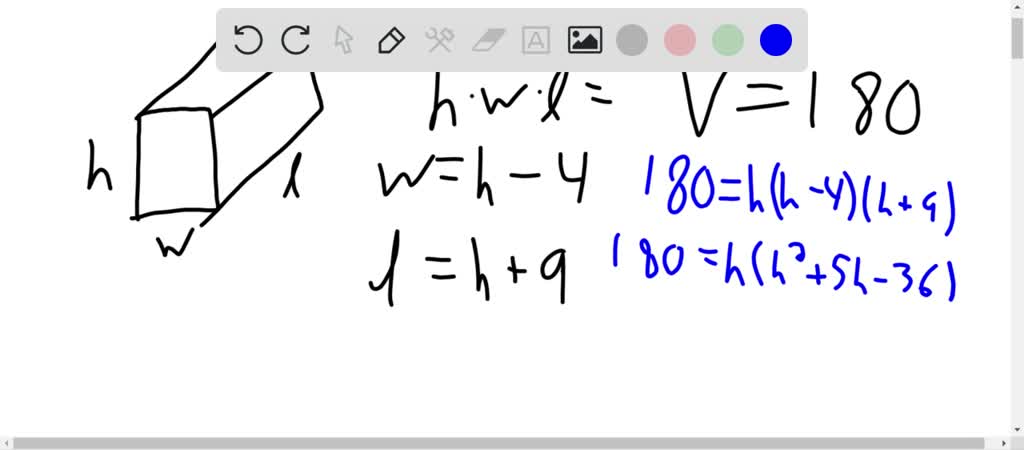 solved-a-large-plywood-box-has-a-volume-of-180-ft-3-its-length-is-9