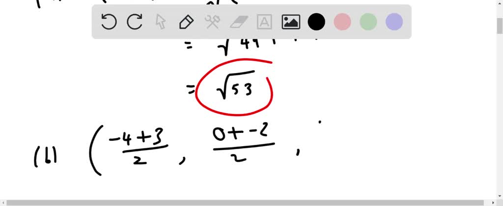 SOLVED:Plot A And B And Find (a) D(A, B), (b) The Midpoint Of A B, And ...