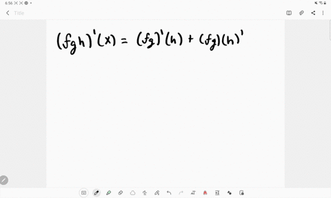 verify-that-if-f-g-h-are-differentiable-then-f-g-hprimexfprimex-gx-hxfx-gprimex-hxfx-gx-hprimex-hint