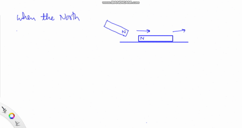 the-north-pole-of-a-hand-held-bar-magnet-is-brought-near-the-north-pole-of-a-second-bar-magnet-lying