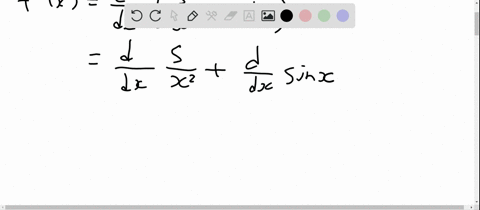 find-fprimex-fxfrac5x2sin-x