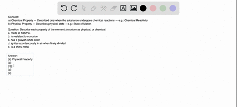 describe-each-property-of-the-element-zirconium-as-physical-or-chemical-a-melts-at-1852circ-mathrm-4