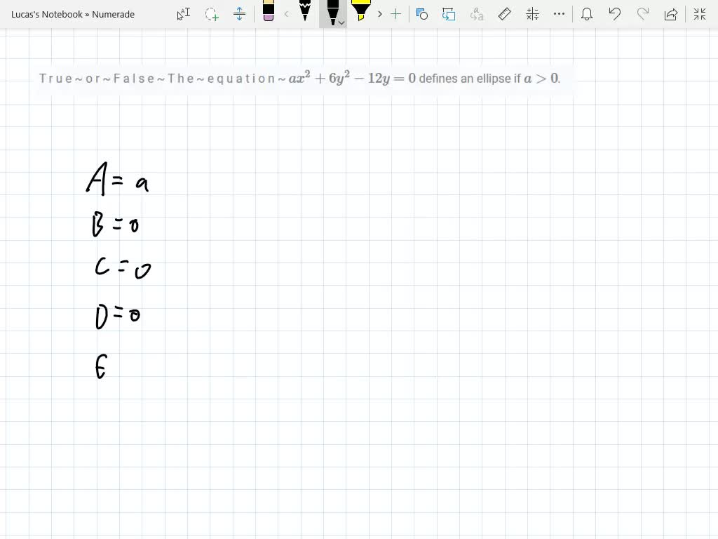 solved-the-equation-a-x-2-6-y-2-12-y-0-defines-an-ellipse-if-a-a-0