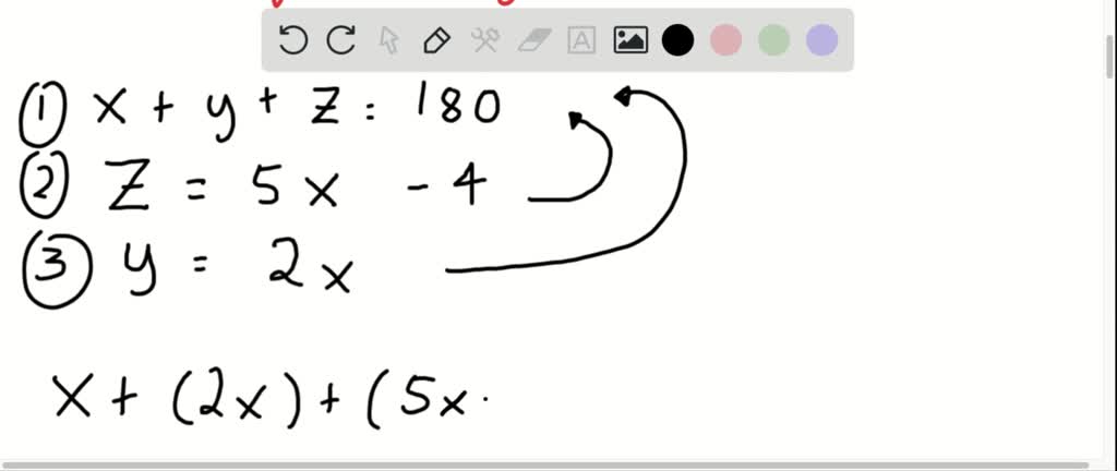 SOLVED:The largest angle of a triangle measures 4^{\circ} less than 5