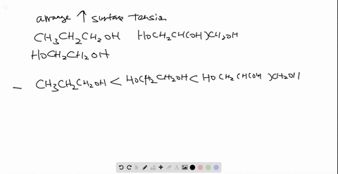 rank-the-following-in-order-of-increasing-surface-tension-at-a-given-temperature-and-explain-your-ra