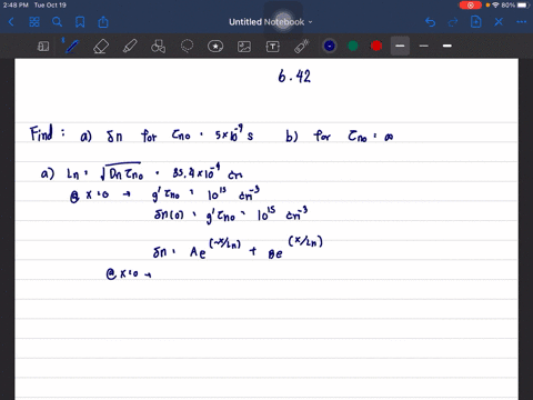 a-consider-the-p-type-semiconductor-shown-in-figure-mathrmp-642-with-the-following-parameters-n_a5-t