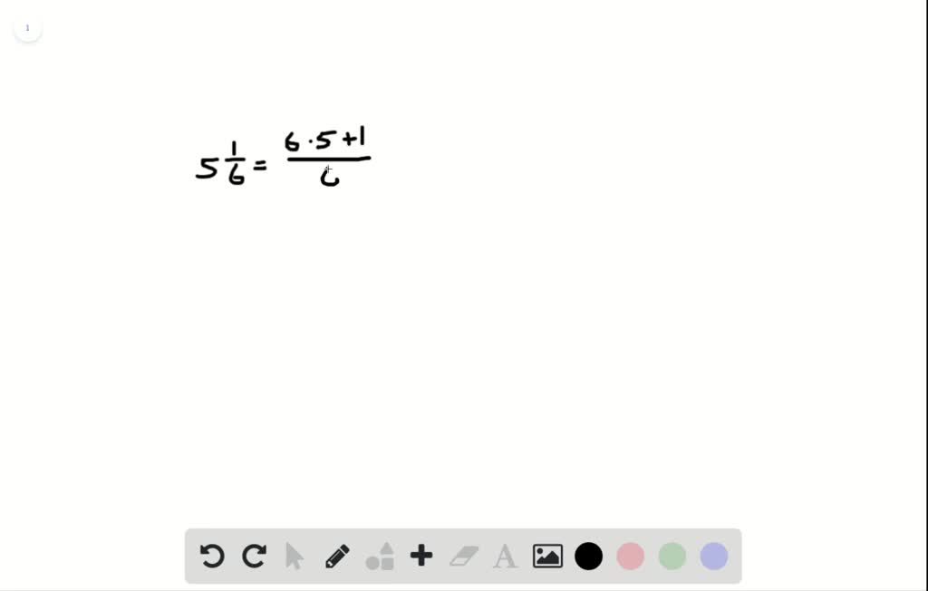 write frac 41 6 as a mixed number