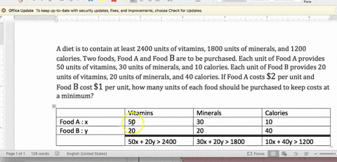 a-diet-is-to-contain-at-least-2400-units-of-vitamins-1800-units-of-minerals-and-1200-calories-two-fo