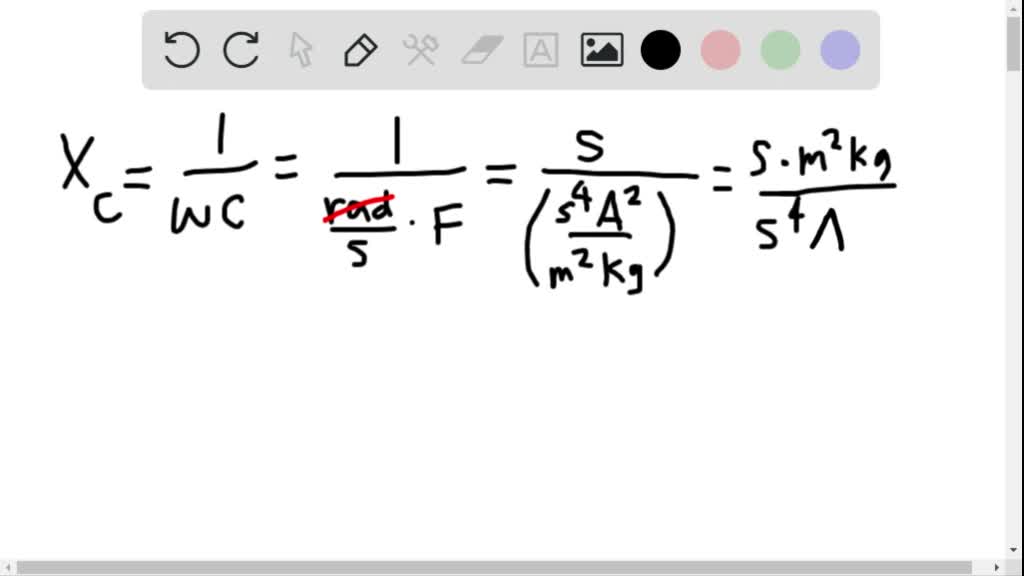kat Dripping Termisk SOLVED:Show that the SI unit for capacitive reactance is the ohm. Show that  the SI unit for inductive reactance is also the ohm.