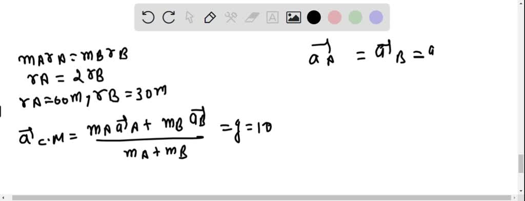 SOLVED:Two particles A and B of mass 1 kg and 2 kg respectively are ...