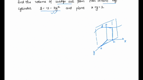 Solved Find The Volume Of The Solid Cut From The First Octant By The Surface Z 4 X 2 Y