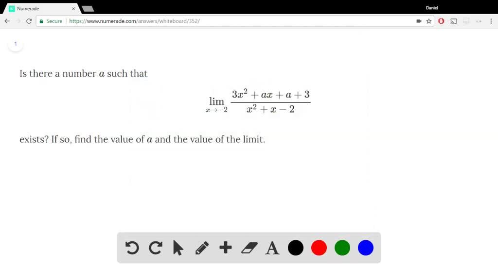 SOLVED 3x2 Cx c 3 Is There A Number Such That Lim Exists If S0 