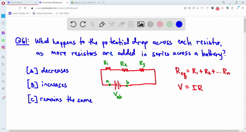 as-more-resistors-are-added-in-series-across-a-battery-the-potential-drop-across-each-resistor-a-dec