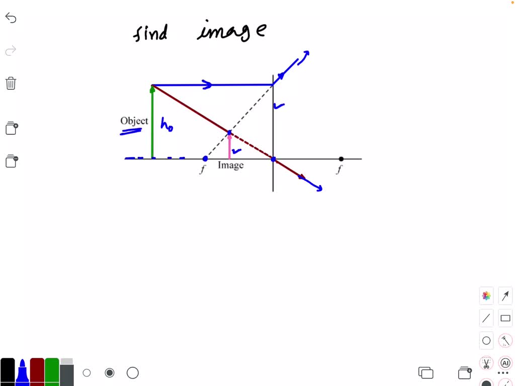 solved-using-ray-tracing-in-the-diagram-below-find-the-image-of-the