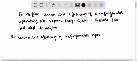 how-is-the-second-law-efficiency-of-a-refrigerator-operating-on-the-vapor-compression-refrigeration-