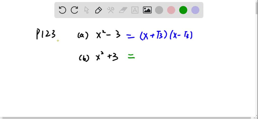 SOLVED:For Exercises 115-120, factor the expressions over the set of ...