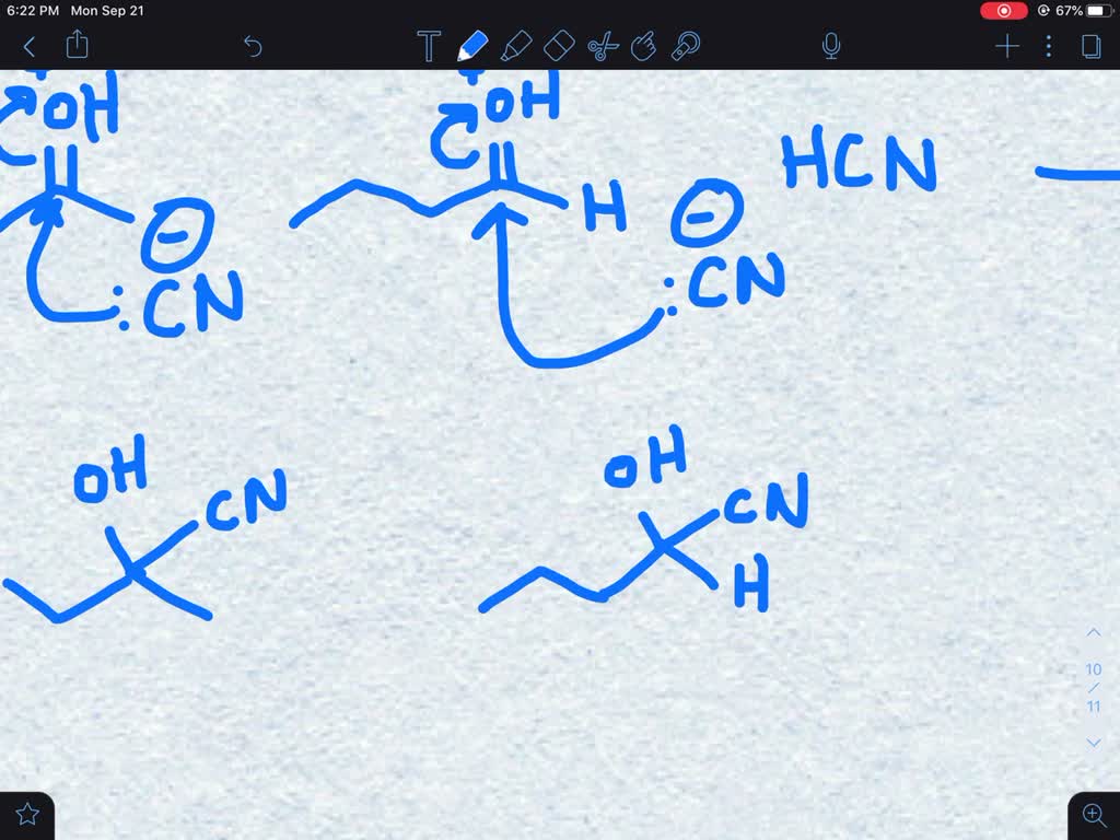 solved-in-a-reaction-between-hydrogen-cyanide-butyraldehyde-and-ethylmethylketone-which