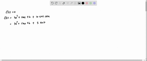 let-fxx3a-x2b-x5-sin-2-x-be-an-inc-function-on-the-set-r-then-a-and-b-satisfy-a-a2-3-b-150-b-a2-3-b1