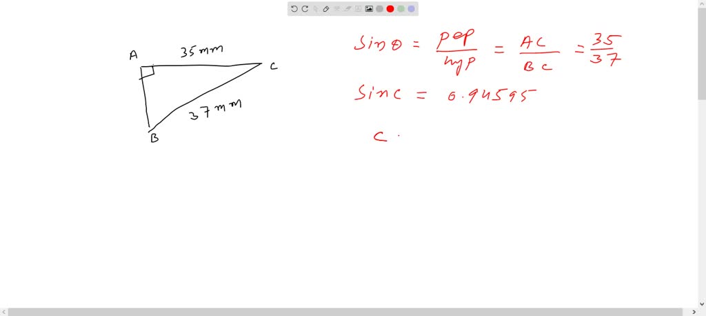 SOLVED:Solve the triangle A B C shown in Fig. 19.16. Fig. 19.16 To ...