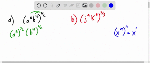 in-the-following-exercises-simplify-a-lefta6-b16rightfrac12-b-leftj9-k6rightfrac23