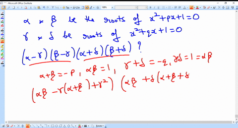 if-alpha-beta-be-roots-of-x2p-x10-and-gamma-delta-delta-be-the-roots-of-x2q-x10-then-alpha-gammabeta