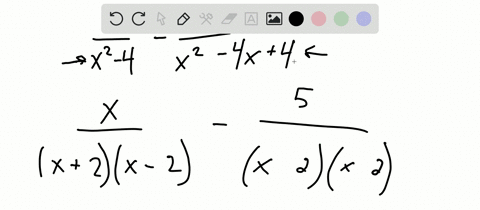 perform-each-indicated-operation-simplify-if-possible-see-examples-i-through-7-fracxx2-4-frac5x2-4-x