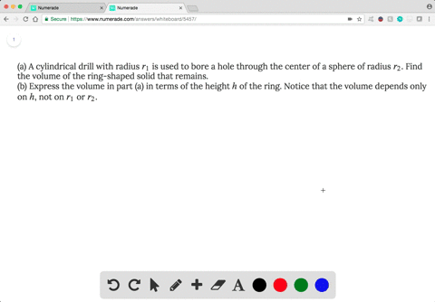 a-a-cylindrical-drill-with-radius-r_1-is-used-to-bore-a-hole-through-the-center-of-a-sphere-of-radiu