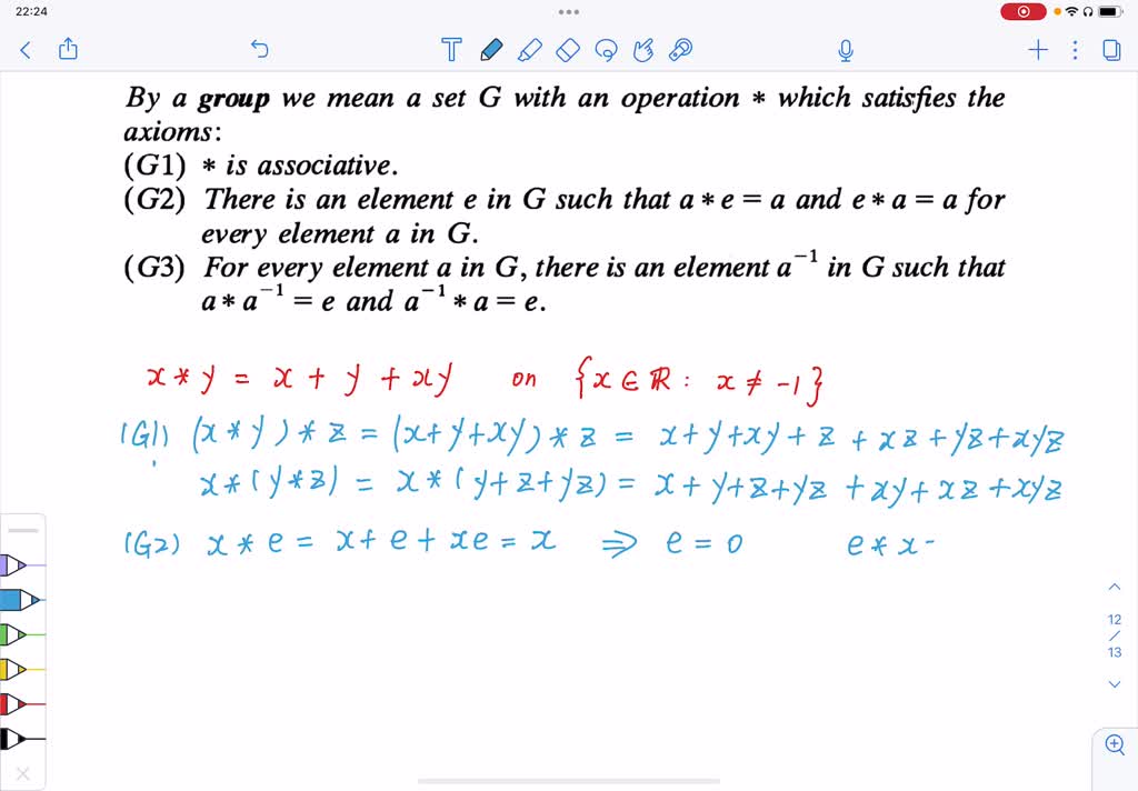 SOLVED: Show That The Integers Z With The Operation ∗, Defined By A ∗ B ...