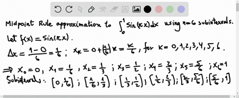 find-the-indicated-midpoint-rule-approximations-to-the-following-integrals-int_01-sin-pi-x-d-x-text-