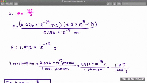 how-much-energy-is-contained-in-1-mol-of-each-beginequation-beginarrayltext-a-x-text-ray-photons-wit