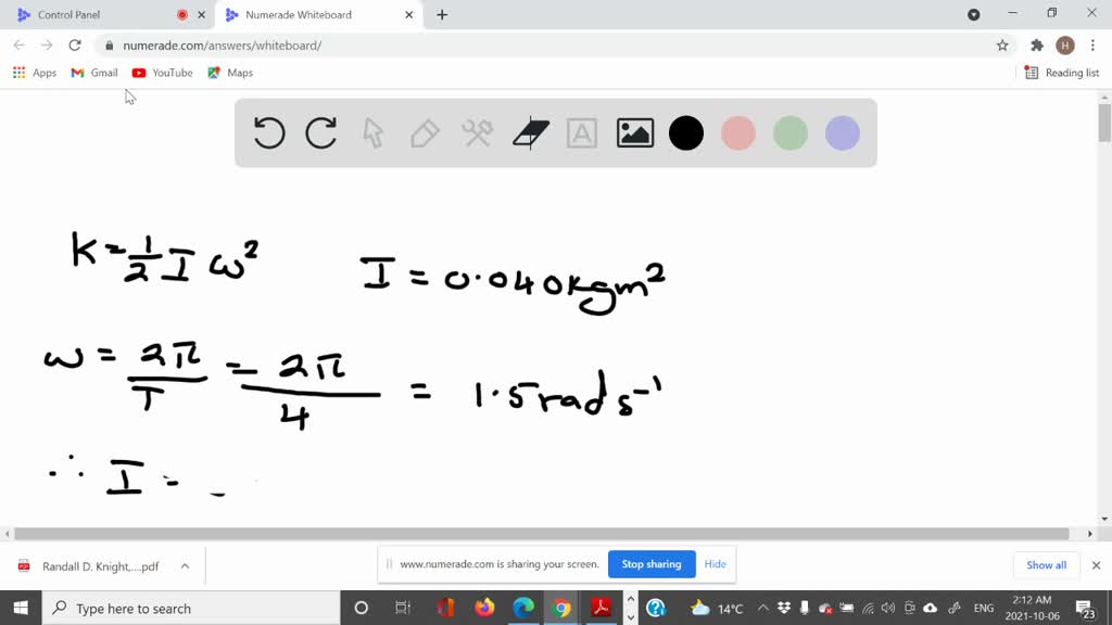 SOLVEDThe turntable in a microwave oven has a moment of inertia of 0.