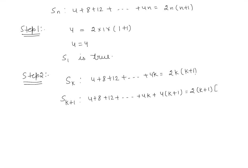 In Exercises 11-30, use mathematical induction to…