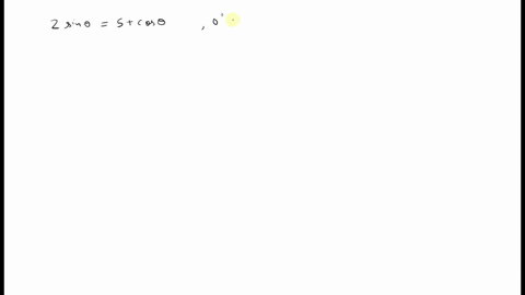 find-exact-solutions-for-x-real-and-theta-in-degrees-2-sin-theta5cos-theta-0circ-leq-theta360circ