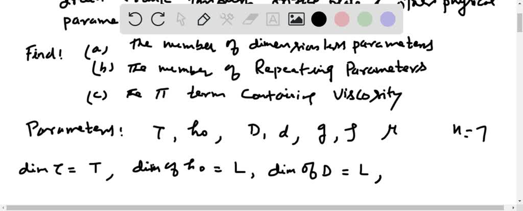 SOLVED:You Are Asked To Find A Set Of Dimensionless Parameters To ...