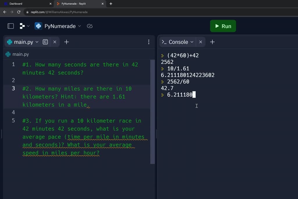 SOLVED:Start the Python interpreter and use it as a calculator. Python ...