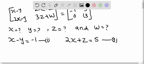 find-x-y-z-w-if-leftbeginarrayccx-y-2-xz-2-x-y-3-zwendarrayrightleftbeginarraycc-1-5-0-13endarrayrig