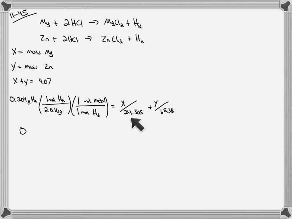⏩SOLVEDA 4.07 gram sample of zinc and magnesium is reacted… Numerade