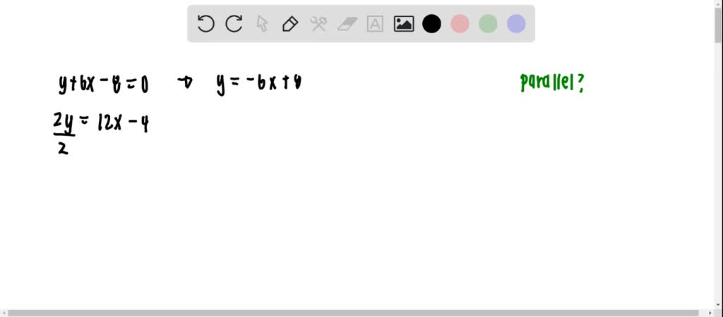 Which Line Is Parallel To The Line 8x 2y 12