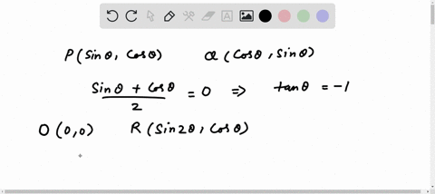 psin-theta-cos-theta-and-qcos-theta-sin-theta-are-two-points-whose-mid-point-is-at-the-origin-rsin-2