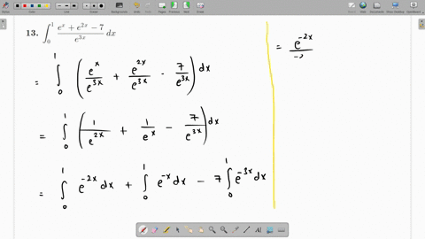 evaluate-the-given-integral-int_01-fracexe2-x-7e3-x-d-x