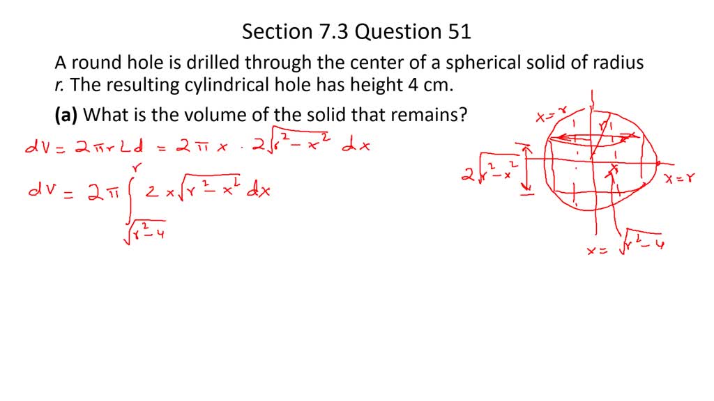 The Classical Bead Problem A round hole is drilled through the center