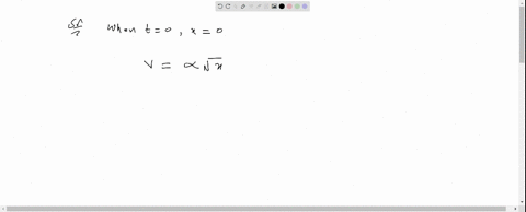 a-particle-is-at-mathrmx0-at-time-mathrmt0-it-starts-moving-along-positive-x-direction-with-velocity