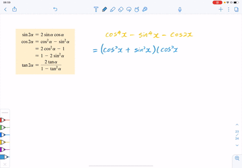 solve-the-given-problems-find-the-exact-value-of-cos-4-x-sin-4-x-cos-2-x