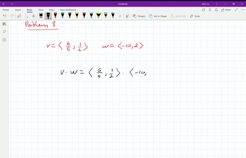 find-mathbfv-cdot-mathbfw-mathbfvleftlanglefrac65-frac12rightrangle-mathbfwlangle-102rangle