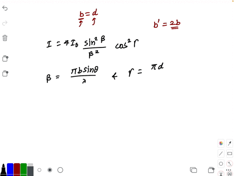 show-that-whon-bd-the-rosulting-diffraction-pattern-corresponds-to-a-slit-of-width-2-b