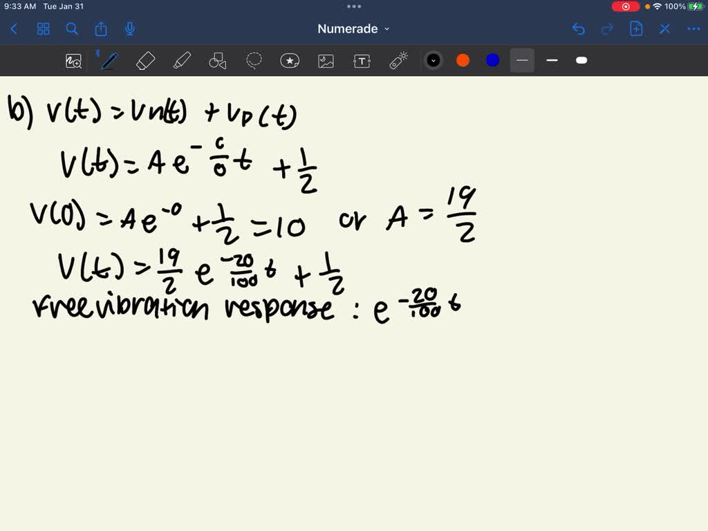 solved-the-equations-of-motion-of-an-undamped-system-in-si-units-are